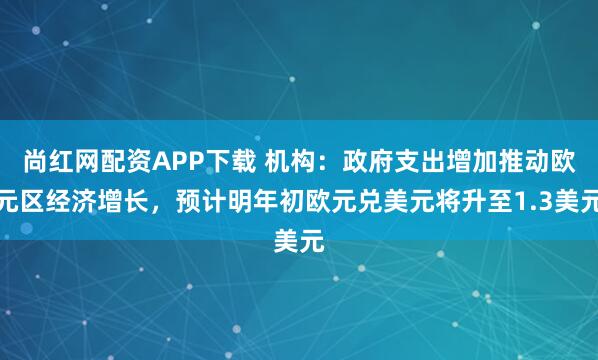 尚红网配资APP下载 机构：政府支出增加推动欧元区经济增长，预计明年初欧元兑美元将升至1.3美元