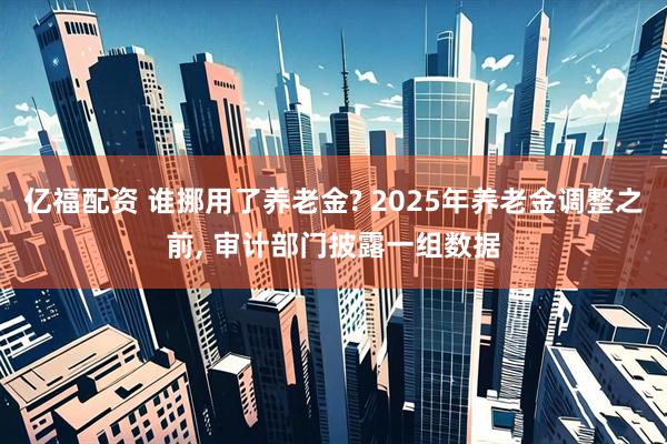 亿福配资 谁挪用了养老金? 2025年养老金调整之前, 审计部门披露一组数据