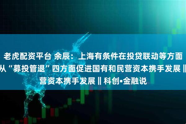 老虎配资平台 余辰：上海有条件在投贷联动等方面做出新尝试  从“募投管退”四方面促进国有和民营资本携手发展‖科创•金融说